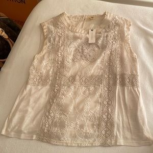 Cream lace blouse